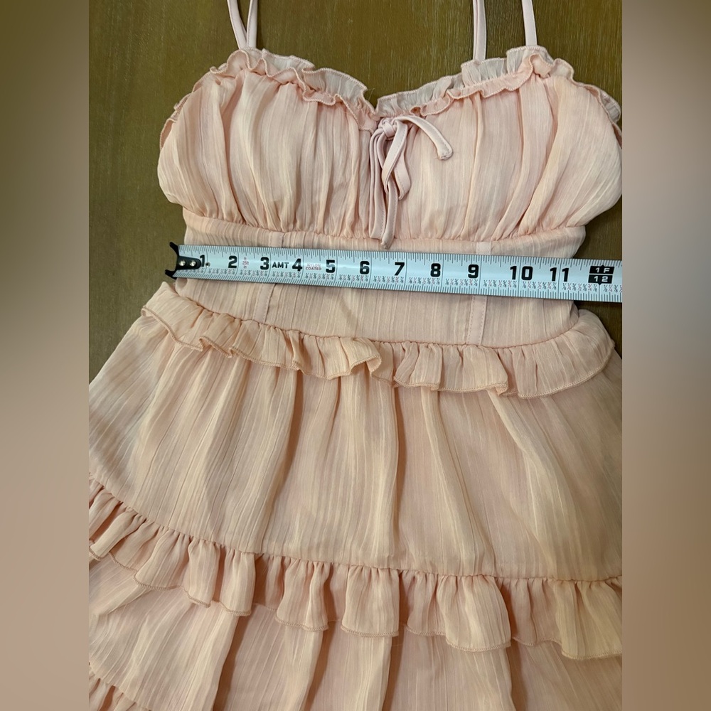 Wild Fable Pink Ruffled Mini Dress - Picture 4 of 7
